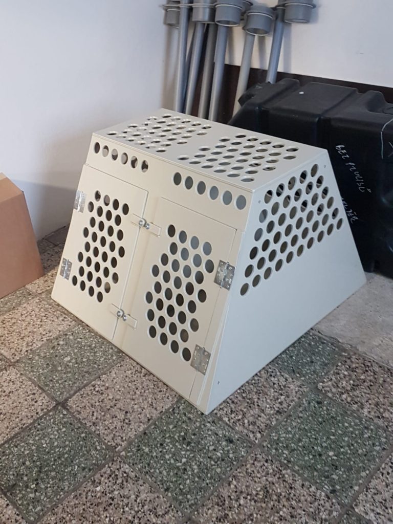 Přepravní box pro psy – detail provedení